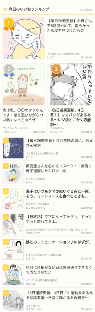 ninaruポッケ１位