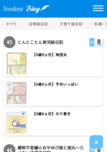 ライブドアブログ４５位のスクショ