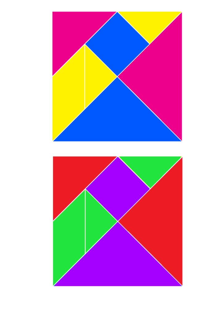 タングラムの表面画像です。